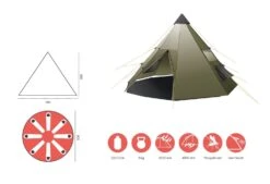 Grand Canyon Black Falls 8 Zelt (capulet-olive) -Krusche Geschäft Grand Canyon Black Falls 8 Zelt capulet olive D 330039 Bild 5