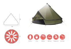 Grand Canyon Indiana 10 Zelt (capulet-olive) 11 Grand Canyon Indiana 10 Zelt (capulet-olive) -Krusche Geschäft Grand Canyon Indiana 10 Zelt capulet olive D 330013 Bild 5