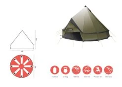 Grand Canyon Indiana 8 Zelt (capulet-olive) -Krusche Geschäft Grand Canyon Indiana 8 Zelt capulet olive D 330036 Bild 4