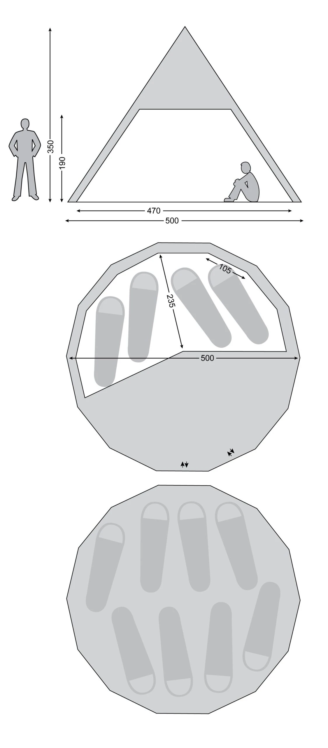 Nordisk Alfheim 19.6 Basic Cotton Zelt (natural) – Bild 4
