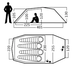 Nordisk Oppland 4 PU Zelt (dark-olive) 11 Nordisk Oppland 4 PU Zelt (dark-olive) -Krusche Geschäft Nordisk Oppland 4 PU Zelt dark olive D 122078 Bild 5