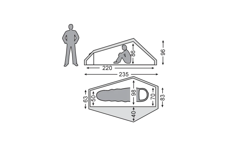 Nordisk Telemark Lightweight 1-Personen Zelt (forest-green) 7 Nordisk Telemark Lightweight 1-Personen Zelt (forest-green) – Bild 5