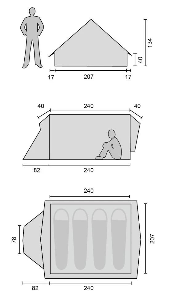 Nordisk Vimur 4.8 Zelt (natural) 7 Nordisk Vimur 4.8 Zelt (natural) – Bild 5