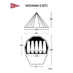 Spatz Wigwam 5 BTC Zelt (brown-sand) 11 Spatz Wigwam 5 BTC Zelt (brown-sand) -Krusche Geschäft Spatz Wigwam 5 BTC Zelt brown sand D 282989 7004222 Bild 5