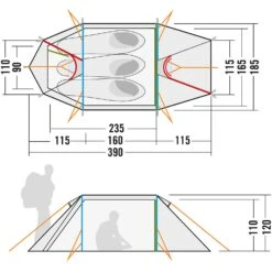 Tatonka Arctis 3.235 PU 3 Zelt (light-olive) -Krusche Geschäft Tatonka Arctis 3.235 PU 3 Zelt light olive D 2453 333 Bild 2