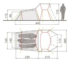 Vaude Chapel L XT 3P Zelt (avocado) -Krusche Geschäft Vaude Chapel L XT 3P Zelt avocado D 14561 451 Bild 5