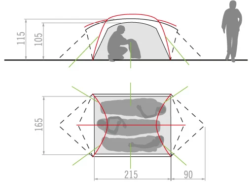 Vaude Mark UL 3P Zelt (green) 4 Vaude Mark UL 3P Zelt (green) – Bild 2