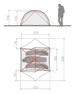 Vaude Space Seamless 2-3P Zelt (cress-green) -Krusche Geschäft Vaude Space Seamless 2 3P Zelt cress green D 14424 182 Bild 3