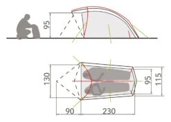 Vaude Taurus 2P Zelt (buckeye) -Krusche Geschäft Vaude Taurus 2P Zelt buckeye D 11498 594 Bild 4
